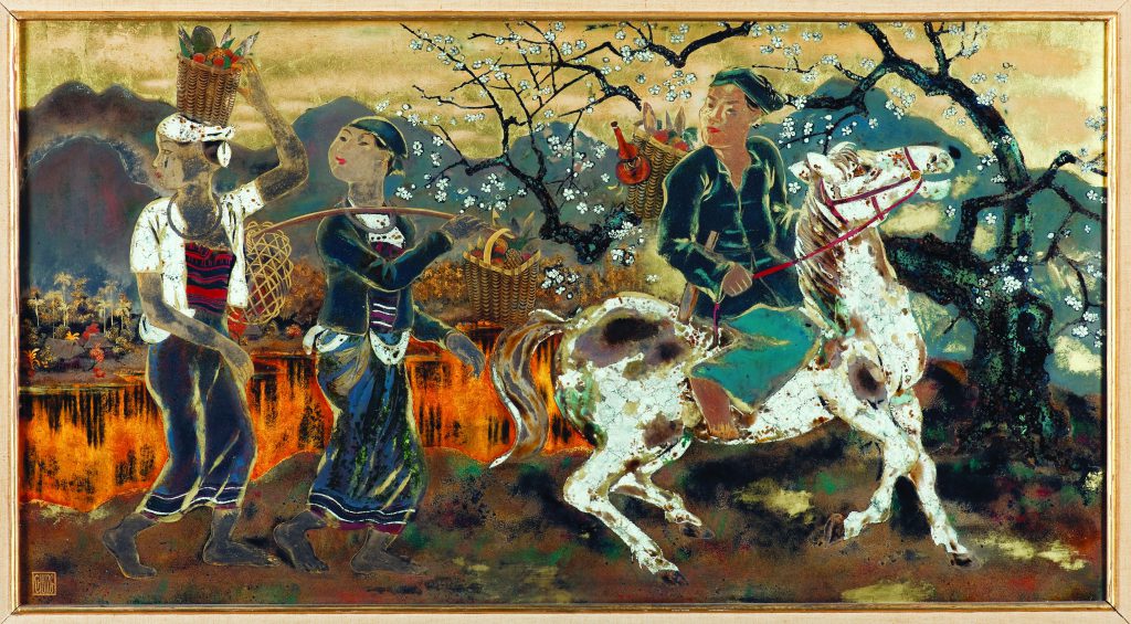 14.Nguyên Tiên Chung 1914 1976 Gap Go Son Mài 60 X 1105 Cm Compressed 1024x565