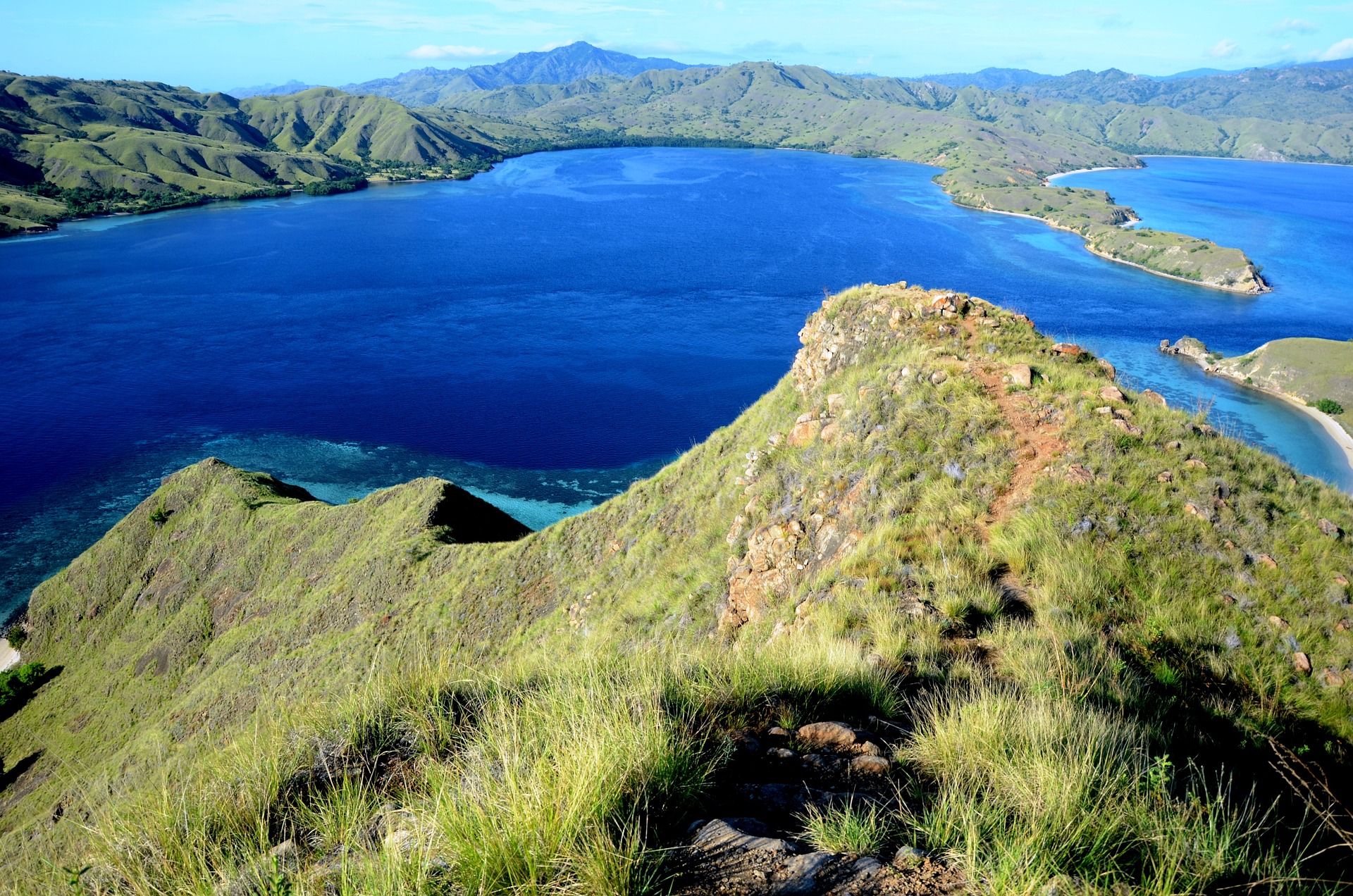 Quang cảnh của Vườn quốc gia Komodo ở Indonesia