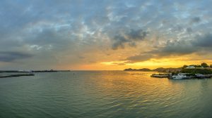 Where the sky meets the sea