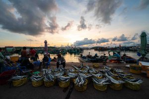 Những khu chợ thấm hồn biển khơi