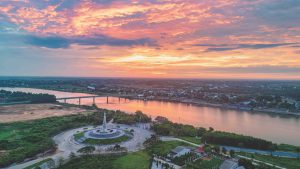 Flowers on the riverbanks