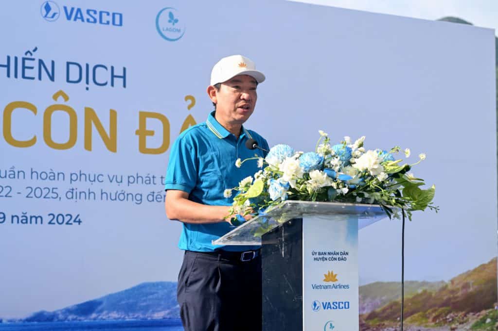 Ảnh 3. Ông Dinh Văn Tuấn PTGD Vietnam Aiirlines Phát Biểu Tại Buổi Lễ 1024x682