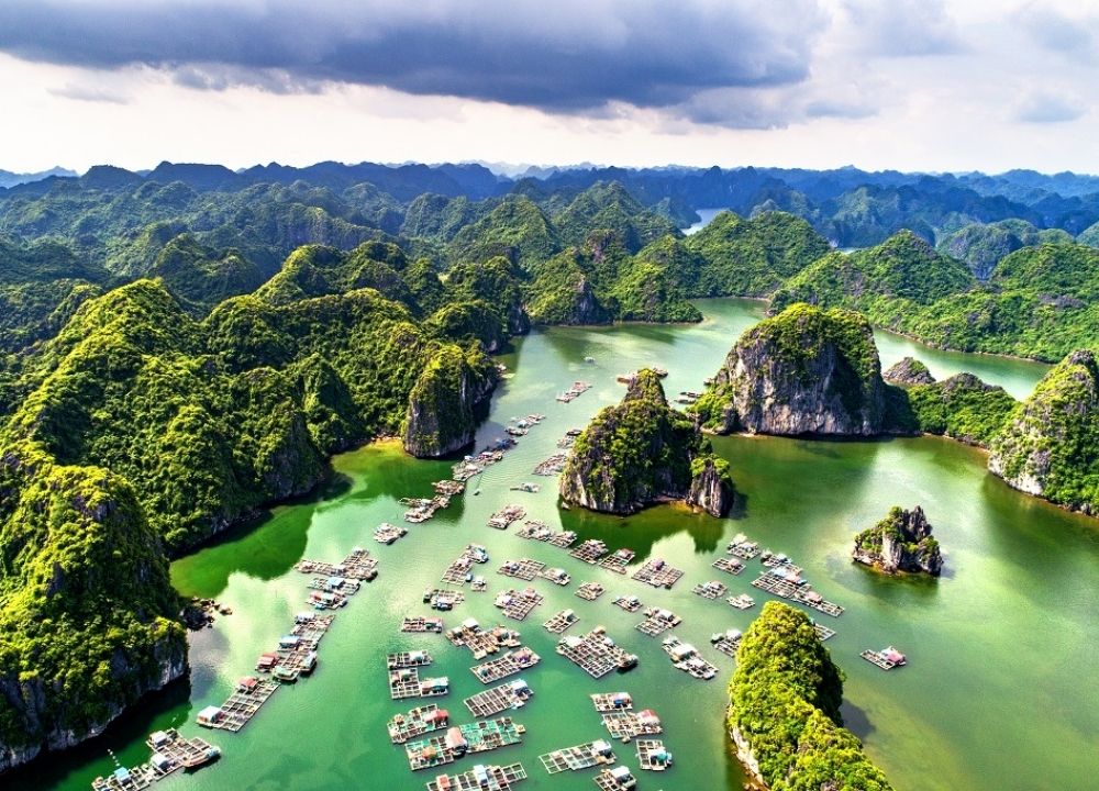 Vẻ đẹp yên bình của vịnh Lan Hạ – nơi lý tưởng để khám phá Cát Bà bằng du thuyền, kayak