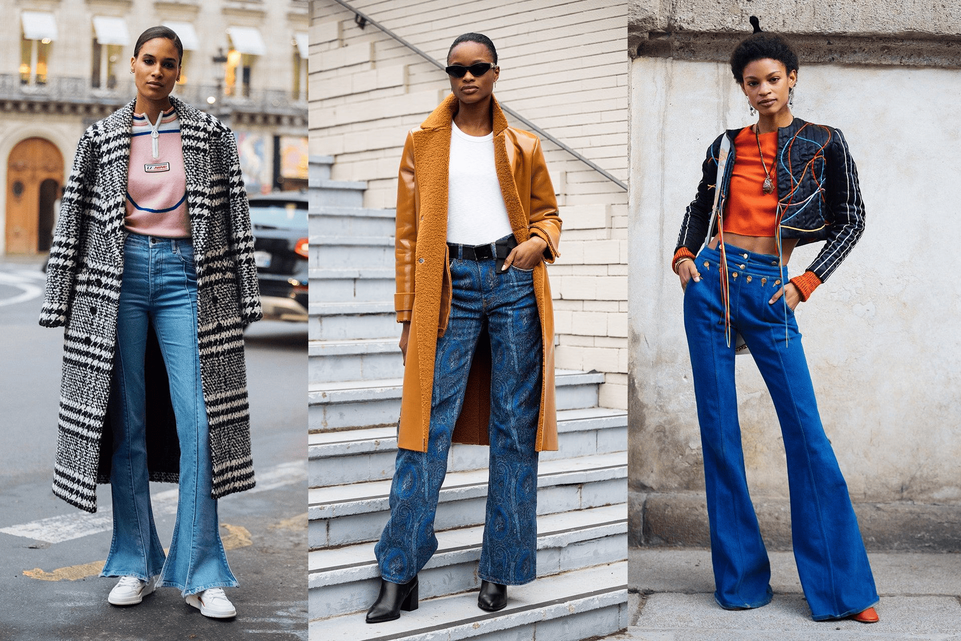 Thời trang quần ống loe kết hợp cùng áo croptop chưa bao giờ lỗi mốt