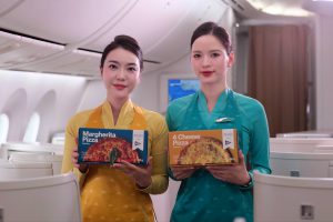Hành khách có thể đặt trước pizza 4P’s khi bay cùng Vietnam Airlines