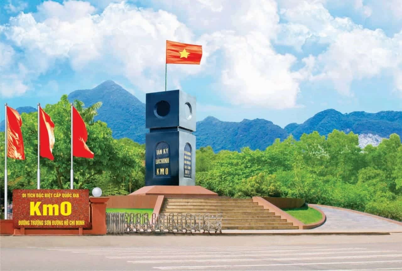Cột mốc số 0 điểm khởi đầu của tuyến đường Hồ Chí Minh huyền thoại tại Tân Kỳ