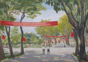 Ngắm nhìn đất nước qua triển lãm tranh của cố họa sĩ Văn Giáo